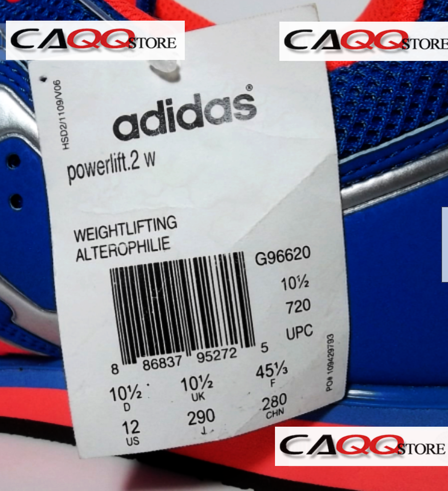 NEW ADIDAS POWERLIFT 2 = SIZE 12 = WOMEN'S WEIGHTLIFTING SHOES