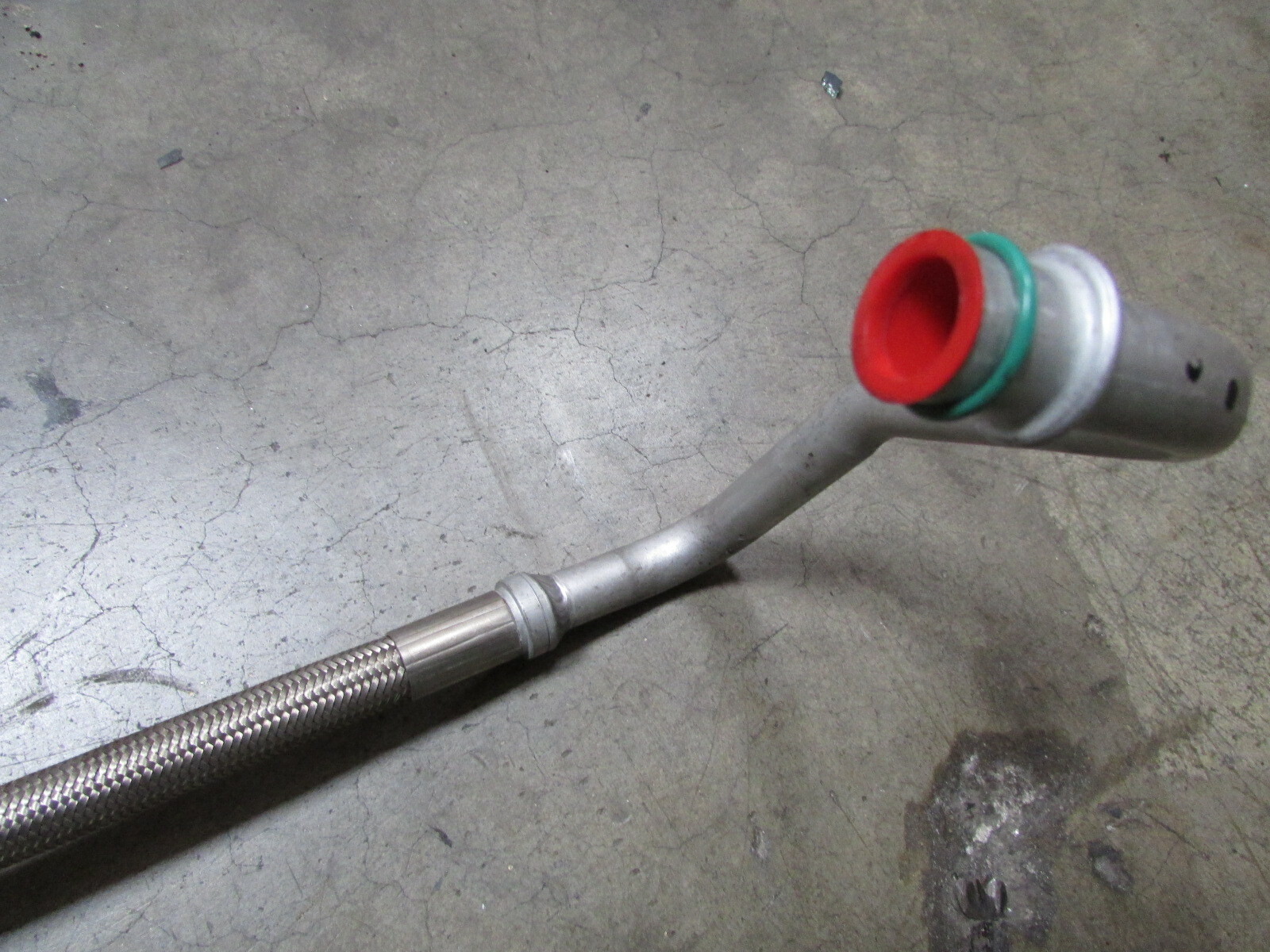 Ferrari 458 Italia, RH Transmission Oil Cooler Return Hose, Used, P/N 248225