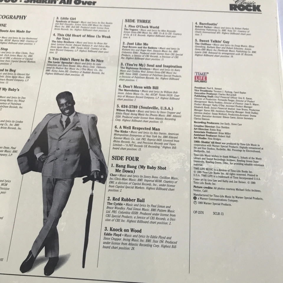 CLASSIC ROCK 1966 SHAKIN’ ALL OVER TIME LIFE VINYL 2-LP USA 1989 IN SHRINK MINT - Image 4 of 4