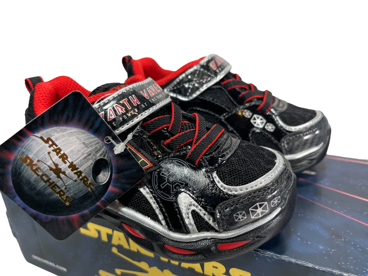 Star Wars by Skechers Darth Vader Black Toddler Sneaker Kids 
