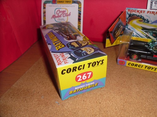 Corgi Model Club Reissue #267-Batmobile,Exclusive Club Edition Matt Black,MIMB. - Picture 17 of 20