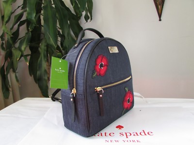 Buy Kate Spade Grove Street Poppy Sammi Denim Backpack  display picture 2