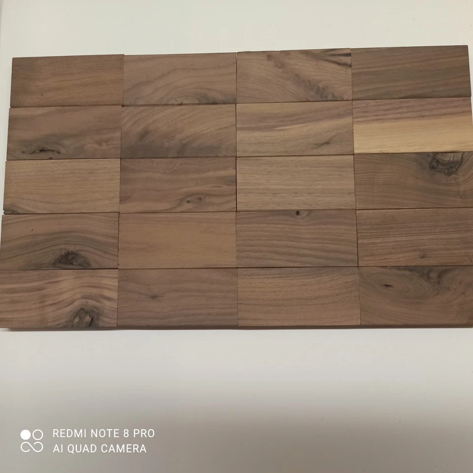 Bastelholz Walnuss Nussbaum Kantel Drechselholz 20 Stück - Bild 2 von 4