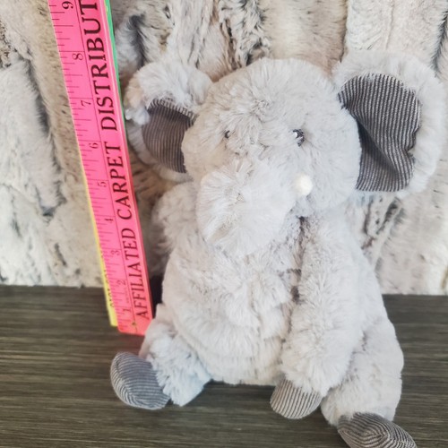 Macy's First Impressions grauer Elefant Plüschtier Stofftier Baby Spielzeug Cord 8 Zoll - Bild 6 von 7