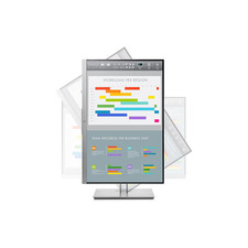 HP EliteDisplay E243i 24" IPS Monitor Tilt Swivel Pivot Height Adjustable