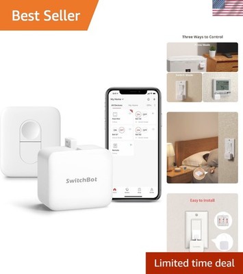 Bluetooth Smart Switch Button Pusher - Effortless Home Automation No Wiring