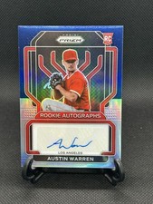2022 Panini Prizm Rookie Autographs Austin Warren #RA-AU Carolina Blue Prizm /25