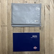 1998-2002 NISSAN MICRA OWNERS HANDBOOK MANUAL  PACK & WALLET 2000 Ref21663
