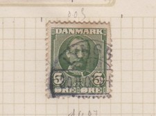 TIMBRE ANCIEN DANEMARK 1907  Oblitéré Frederik VIII