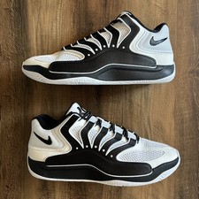 Nike KD18 TB White Black Men Size 10.5 Basketball Shoes IM0634-100