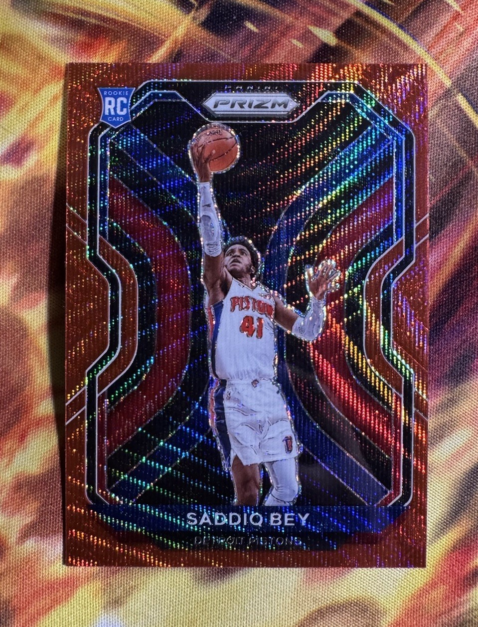 SADDIQ BEY - 2020-21 Panini NBA Prizm Basketball Rookie RC Ruby Wave