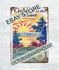 GOLDEN GUERNSEY MILK sunset tin sign