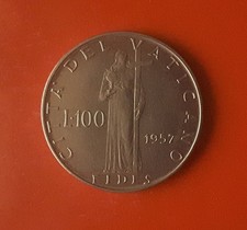 100 LIRE 1957 VATICANO [I753]