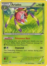 Ariados - 6/98 - Uncommon (Lp) Ancient Origins - Grass Pokémon