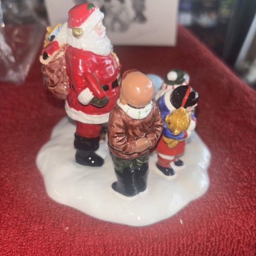 Vintage Dept 56 Snow Village Santa Comes to Town 1995 in Box - Picture 11 of 12