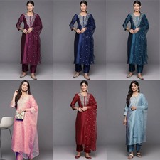 Women s Indian Pakistani party wear Bollywood readymade kurti set with dupatta