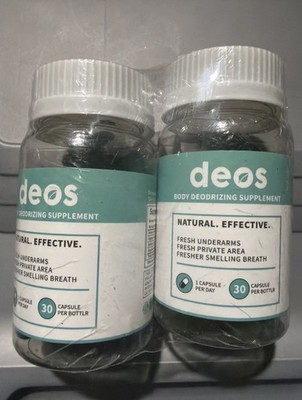 2 pack Deos Body Deodorizing Supplement   Full Body Freshness - exp 07/27