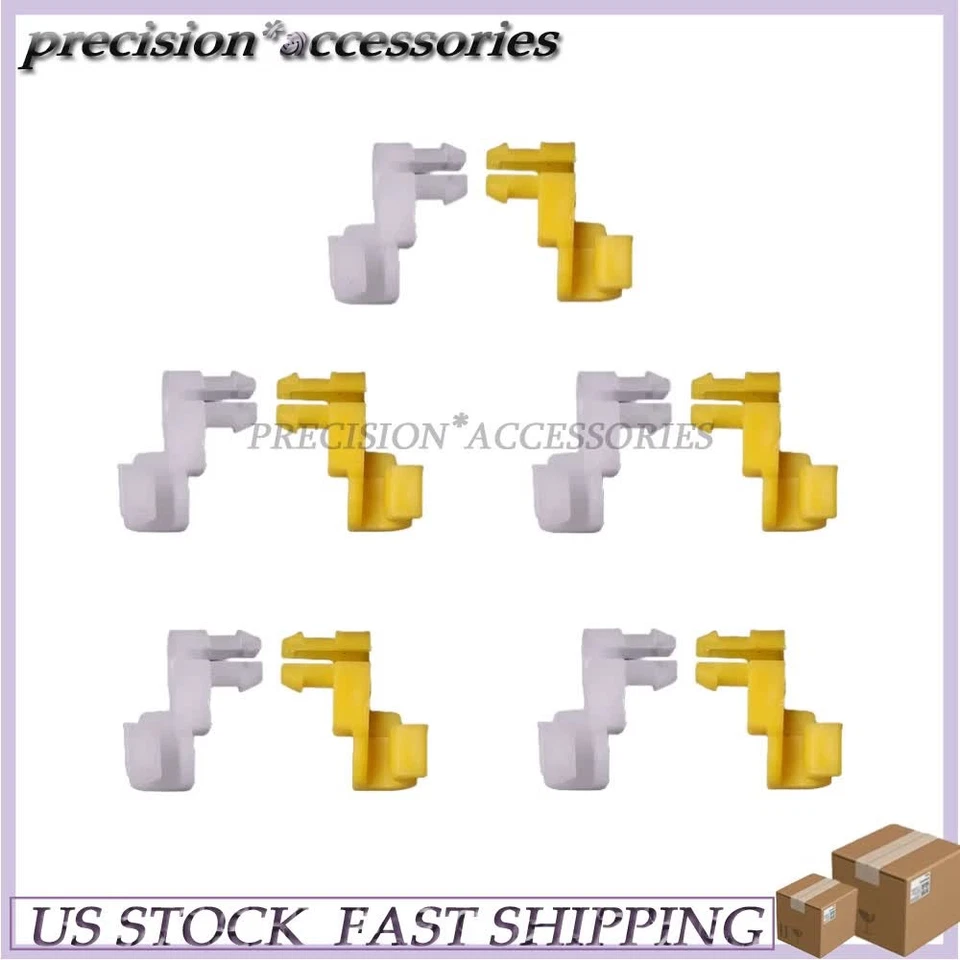 New 5Sets Door Lock Rod Clip Retainer Fasteners fit for Toyota 4Runner 1984-2014 Foto 3 de 4