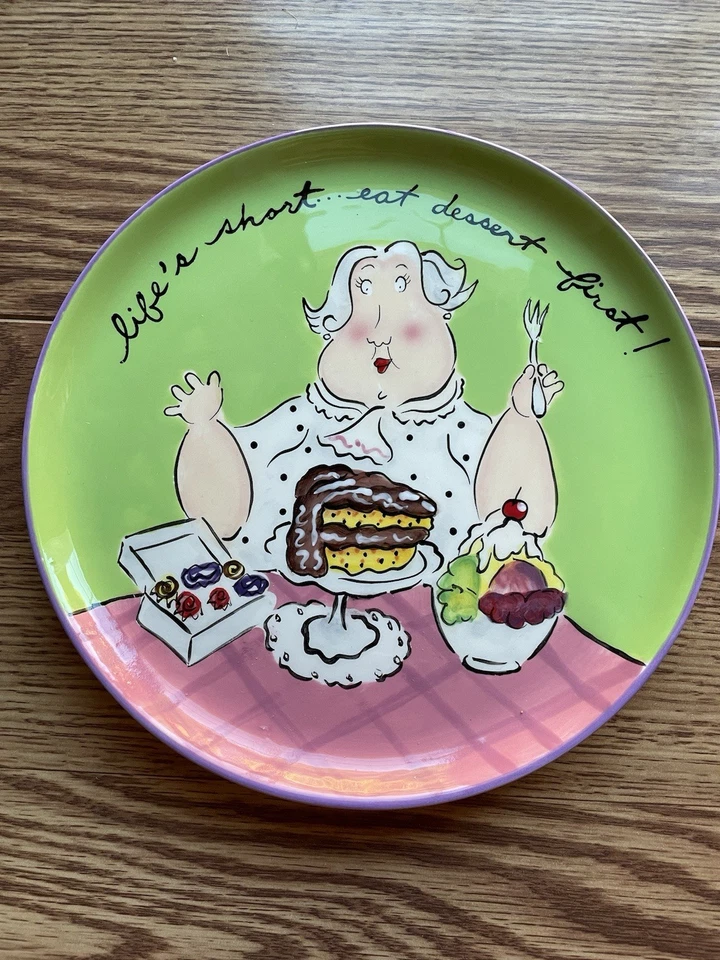 Juego de cuatro platos Mud Pie Tracy D. Flickinger Just Desserts - 7220 postre nuevo en caja Foto 2 de 4