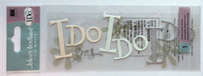 Jolee's Boutique Title Waves Dimensional Stickers - I DO Wedding Day Vows