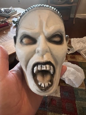 Vintage Plastic Dracula Head 1970 s