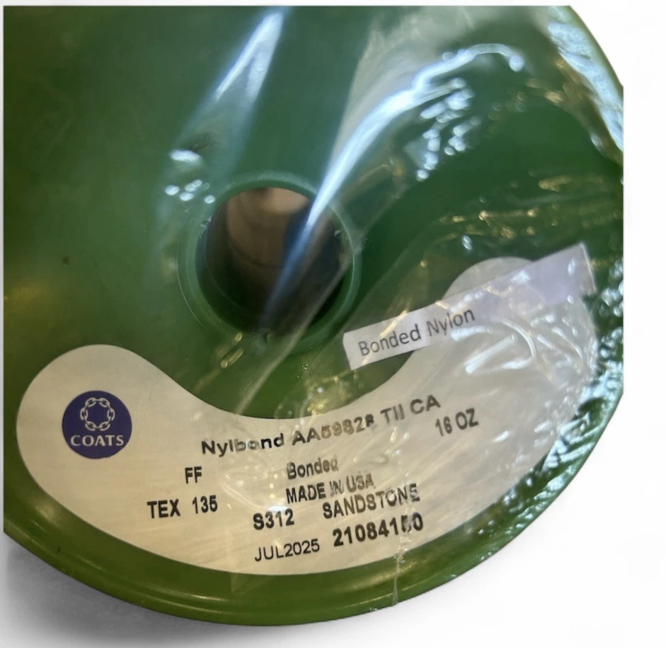 Coats Nylbond Tex 136 Sandstone 16 Oz Bonded Thread Spool - Image 2 of 2