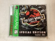 The Lost World: Jurassic Park (Deluxe Edition) (PS1, 1997) CIB Manual Reg Tested