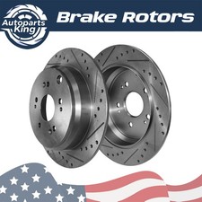 304.5mm Rear Drilled Rotors for Honda CR-V 2005 2006-2016 Acura RDX 2007-2018