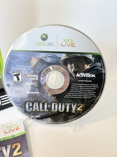 Call of Duty 2 (Microsoft Xbox 360, 2005) completo en caja original con 1 año de garantía - Imagen 2 de 14