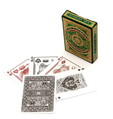 Theorie 11 grüne hohe viktorianische Premium Qualität individuelle Spielkarten brandneu