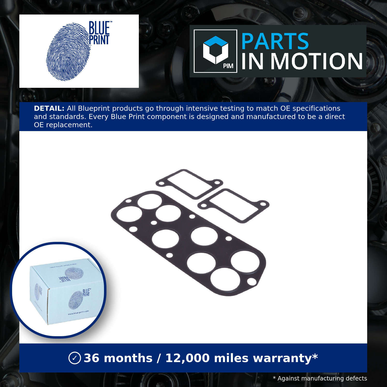 Inlet Manifold Gasket ADJ136203 Blue Print ERR6621 Genuine Quality Guaranteed