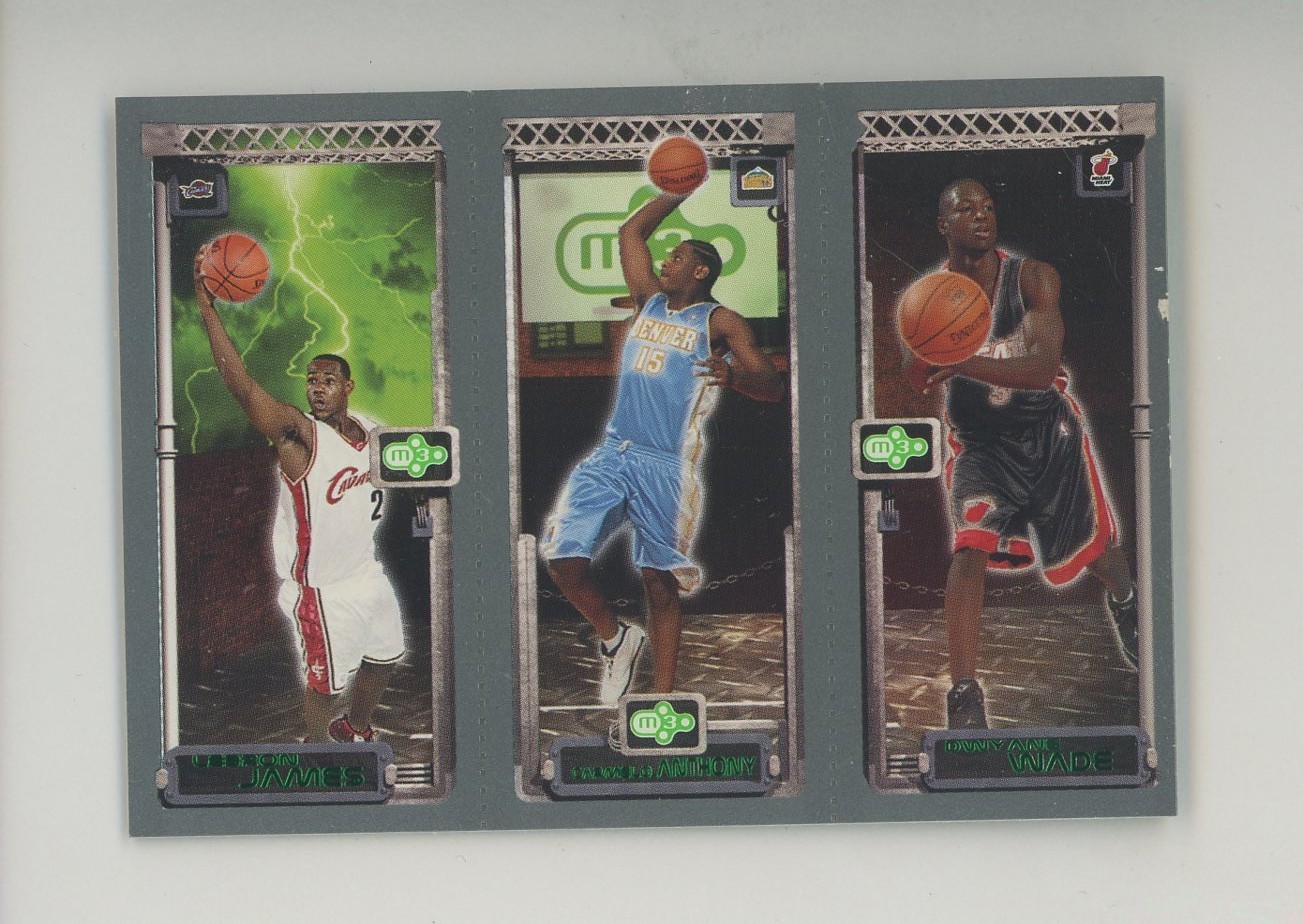 LeBron James 2003 Topps Rookie Matrix Base (w/C. Anthony & D. Wade