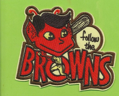 #ad Die Cut Retro Embroidered Patch St Louis Browns Logo 1952 53 $4.50