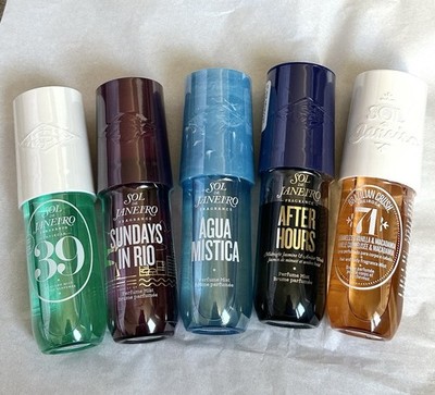 5x SOL DE JANEIRO Cheirosa 39/71/Sundays In Rio/After Hours Perfume Mists 90ml