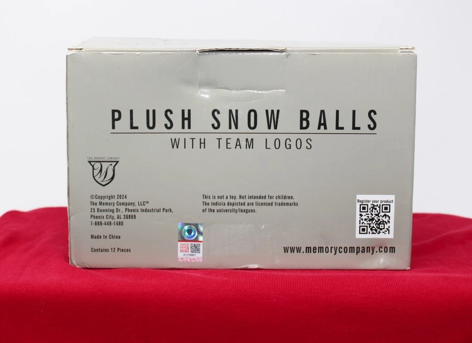 Bolas de neve de pelúcia logotipo maré carmesim NCAA Alabama diversão para jogar em casa! Leitura nova na caixa* - Imagem 3 de 4