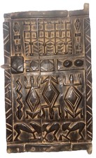 Antique Hand-Carved African Dogon door from Mali, H25 Inch -W16 Inch