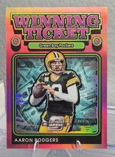 2021 Panini Contenders Optic Winning Ticket Pink Prizm /75 Aaron Rodgers