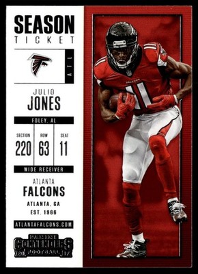2017 Panini Contenders Base Julio Jones Atlanta Falcons #1
