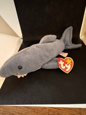 Ty Beanie Baby Crunch Shark Original 1996 Plush Beanbag Style