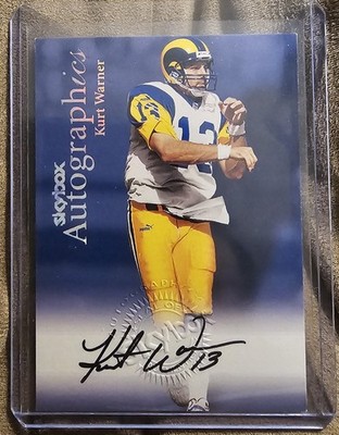 KURT WARNER 1999 SKYBOX E-X CENTURY #NNO ROOKIE AUTOGRAPHICS AUTO RC RAMS