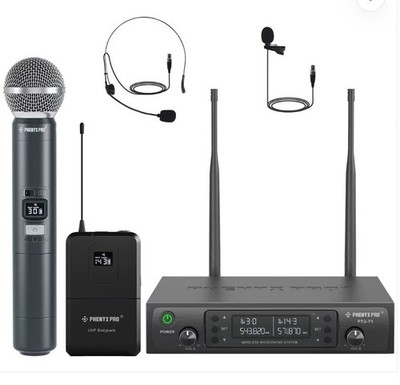 Phenyx Pro UHF kabelloses Handmikrofonsystem, 30 einstellbare Frequenzen