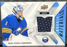 2021-22 Upper Deck Series 2 #RM-UL Ukko-Pekka Luukkonen Rookie Materials