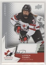 2020-21 Upper Deck Team Canada Juniors Women's WC Jerseys Loren Gabel #58 1vd