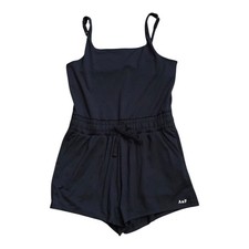 Abercrombie Kids Girls Navy Blue Athletic Romper Size 11/12 Adjustable Straps