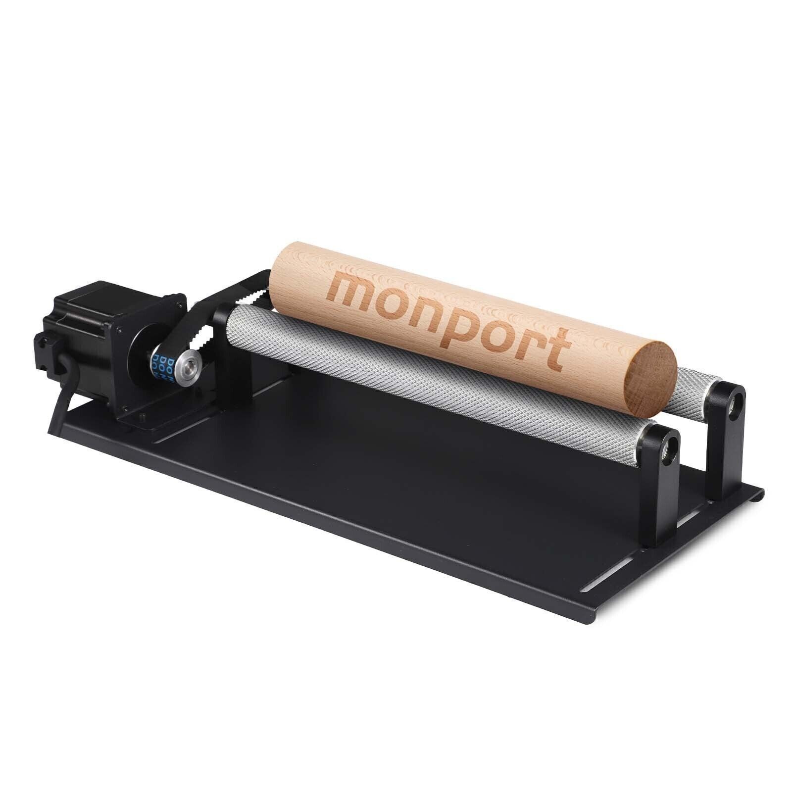 Monport Rotary Axis for 50W Above CO2 Laser Engraver Cutter