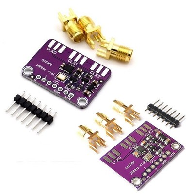 2 Stück SI5351 Clock Synthesizer PCB für kostensensitive Timing Anwendungen