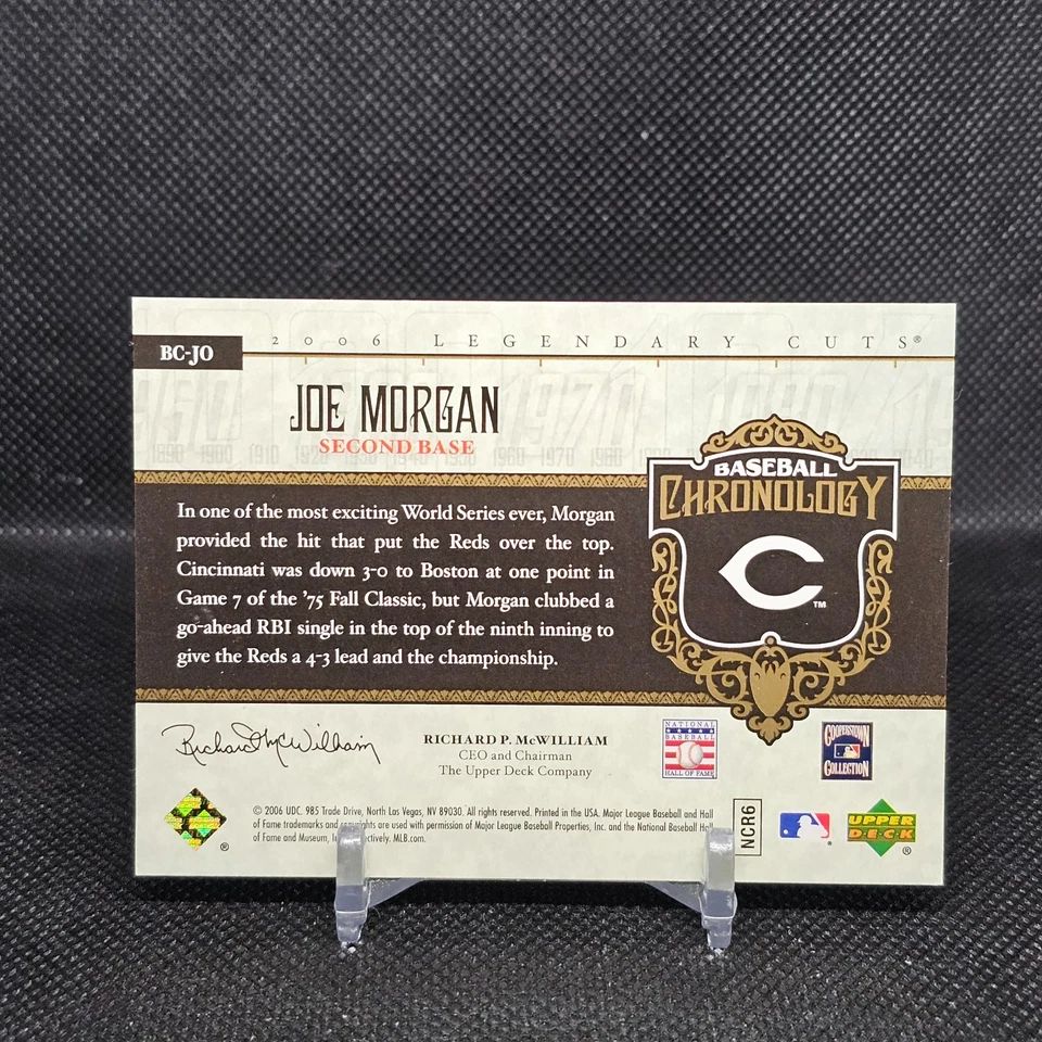 2006 Upper Deck Baseball Chronology Joe Morgan /550 - Image 2 of 2