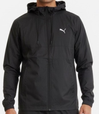 Men s Puma ESS Ripstop Woven Jacket Size M NWT Hooded Workout Running Jacket
