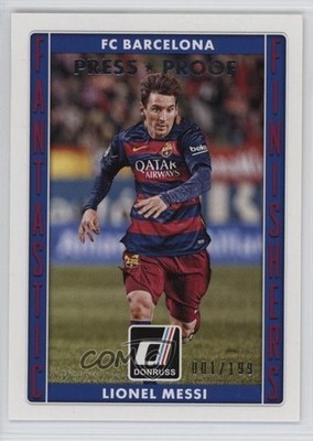 2015 Panini Donruss Fantastic Finishers Press Proof Silver /199 Lionel Messi c4m