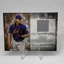 Topps Series 1 Major League Material Insert Noah Syndergaard #MLM-NSY Mets 2020